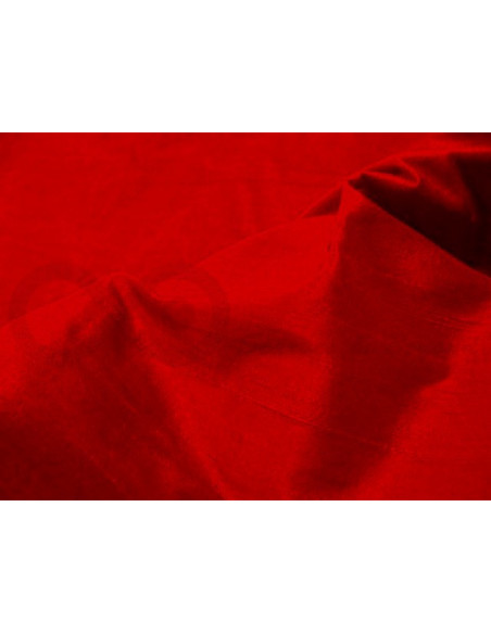 Rosso corsa D336 Tecido de seda Dupioni