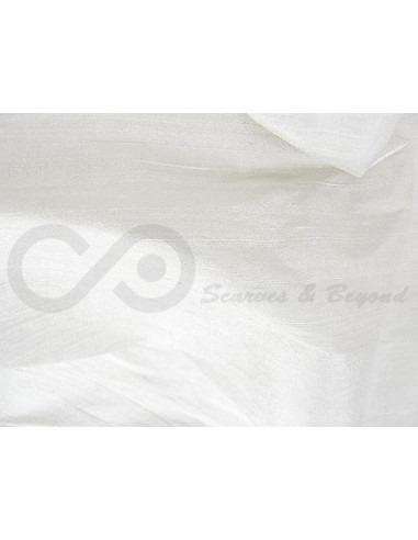 Snow Drift D439  Tissu de soie Dupioni