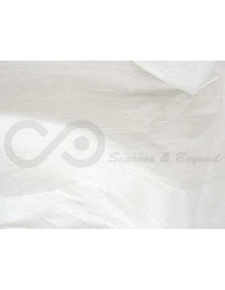 Snow Drift D439  Tissu de soie Dupioni