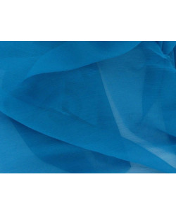Cobalt C025  Seide Gewebe Chiffon