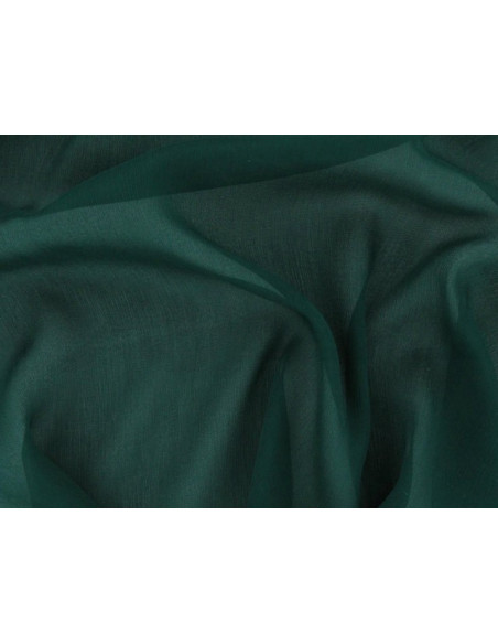 Dark green C049  Tissu de mousseline de soie