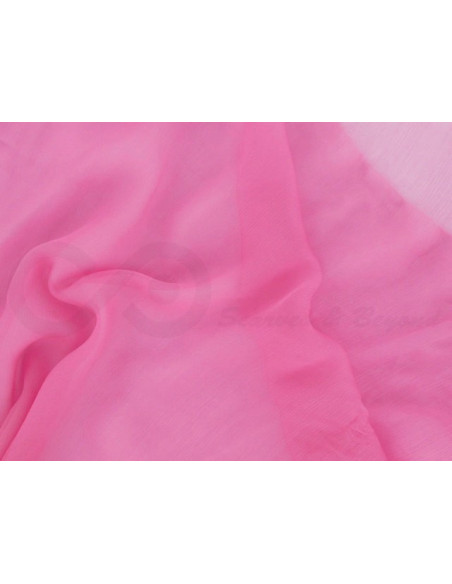 Deep blush C078  Tissu de mousseline de soie