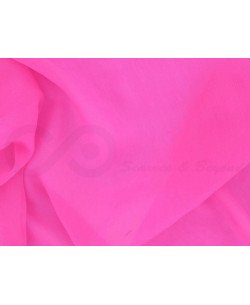 Hot pink C079  Tejido de seda de gasa