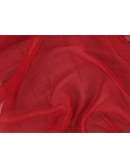 Firebrick C092  Tecido de chiffon de seda