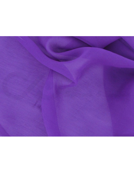 Royal purple C106  Шелковая шифоновая ткань