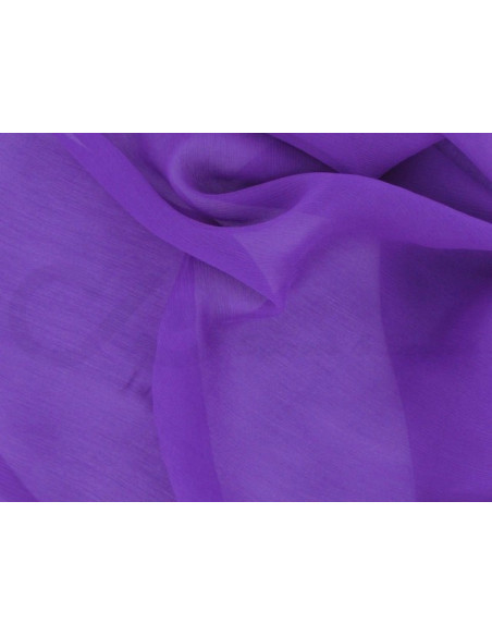 Royal purple C106  Silk Chiffon Fabric