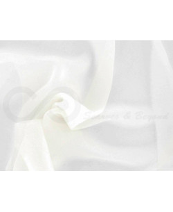 White C118  Tissu de mousseline de soie
