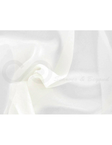 White C118  الحرير نسيج الشيفون