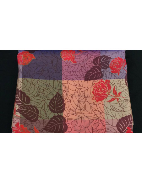 TP395 Tafetán de seda impresa