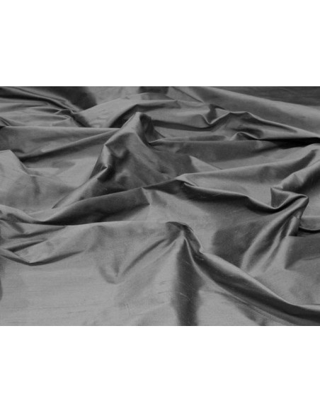 Dark Silver S146 Tissu Shantung en soie