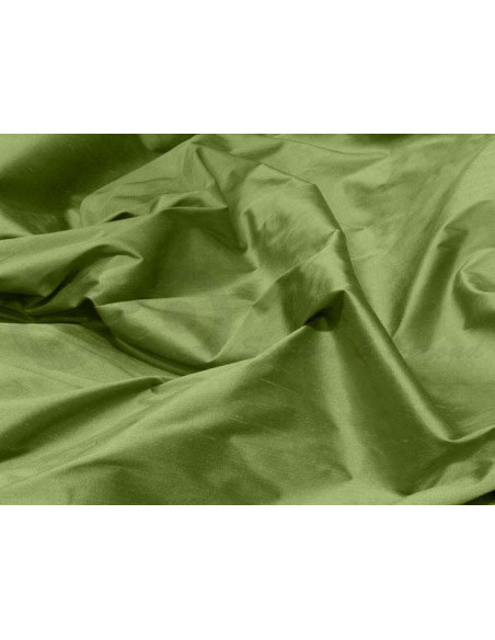 Moss green S179 Tissu Shantung en soie