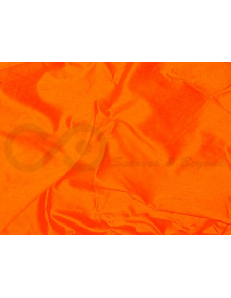 International orange S251 Silk Shantung Fabric