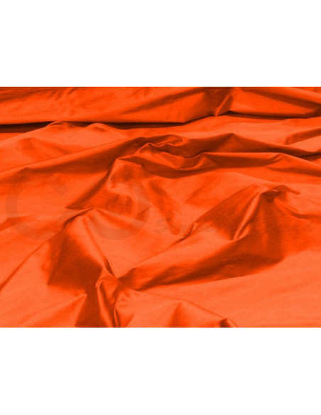 Orange red S254 Tissu Shantung en soie