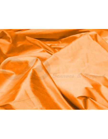 Safety orange S257 Шелковая ткань Шантунг