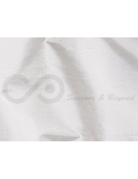 White off S434 Silk Shantung en soie