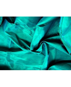Bright Turquoise T013 Tissu en taffetas de soie