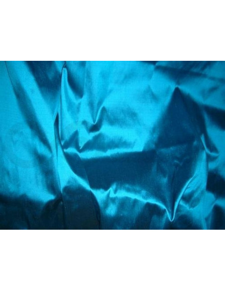 Pacific Blue T037 Silk Taffeta Fabric