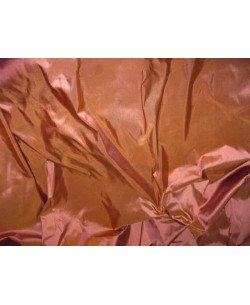 Brown Rust T066 Tissu en taffetas de soie