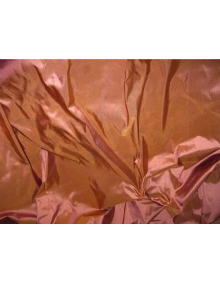 Brown Rust T066 Silk Taffeta Fabric