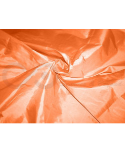 Deep carrot orange T251 Tissu en taffetas de soie