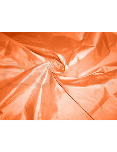 Deep carrot orange T251 Tecido de seda de tafetá