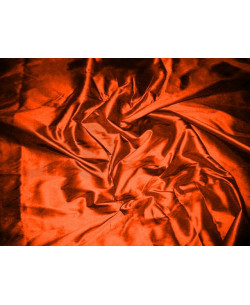 Orange red T255 Tissu en taffetas de soie