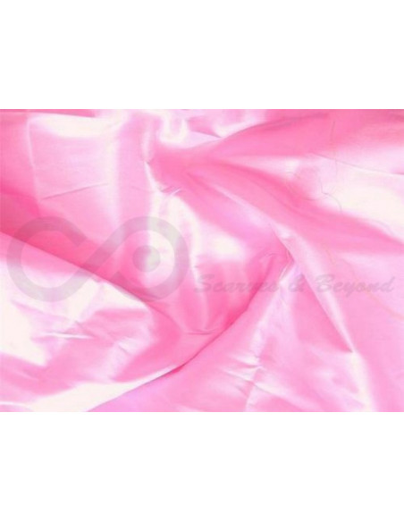 Carnation Pink T298 Tecido de seda de tafetá