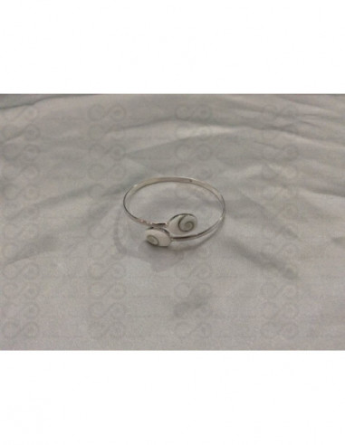 SB 0002 Braccialetto in Argento con Occhio di Shiva