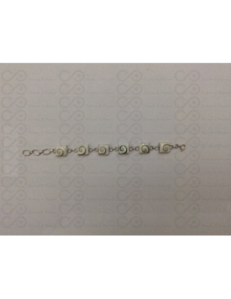 SB 0006 Pulseira Olho Shiva Prata