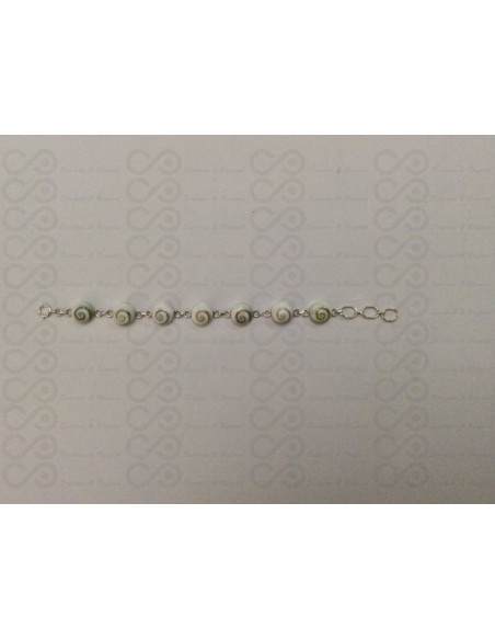 SB 0014 Pulsera Shiva Ojo Plata