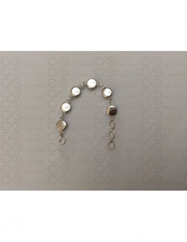 SB 0015 Pulseira Olho Shiva Prata