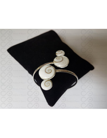 SB 0016 Pulsera Shiva Ojo Plata