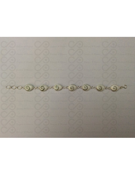SB 0030 Braccialetto in Argento con Occhio di Shiva
