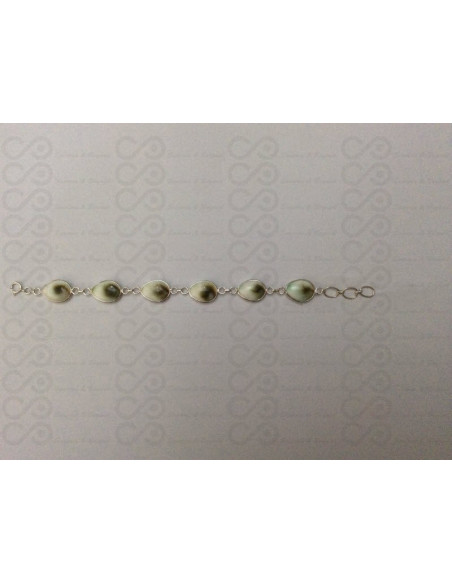 SB 0031 Pulsera Shiva Ojo Plata