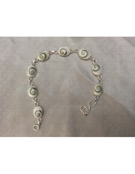 SB 0042 Braccialetto in Argento con Occhio di Shiva