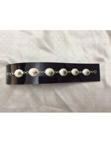 SB 0043 Pulseira Olho Shiva Prata