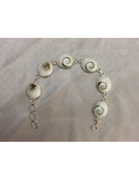 SB 0044 Pulsera Shiva Ojo Plata