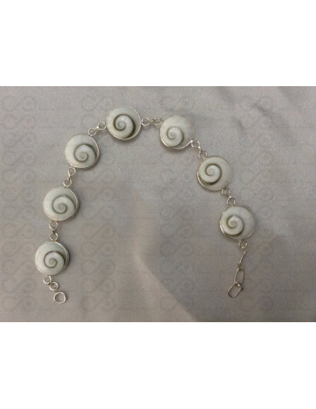 SB 0055 Bracelet Shiva Eye Silver