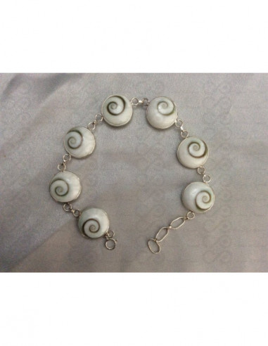 SB 0056 Bracelet Shiva Eye Silver