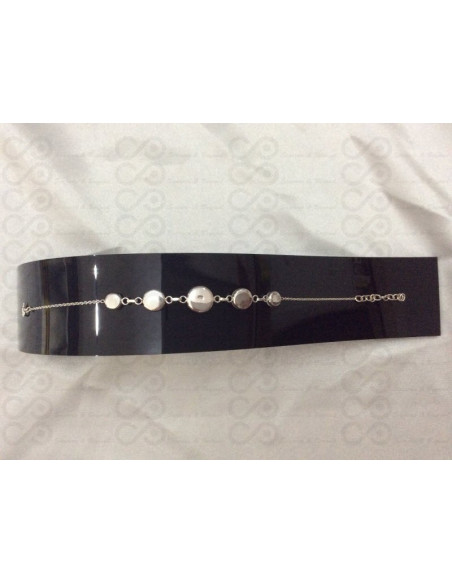 SB 0072 Pulseira Olho Shiva Prata