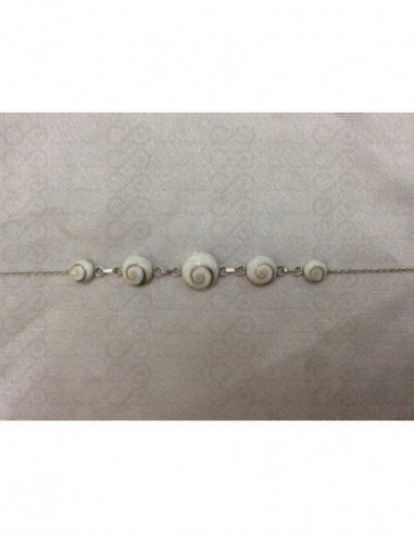 SB 0072 Braccialetto in Argento con Occhio di Shiva