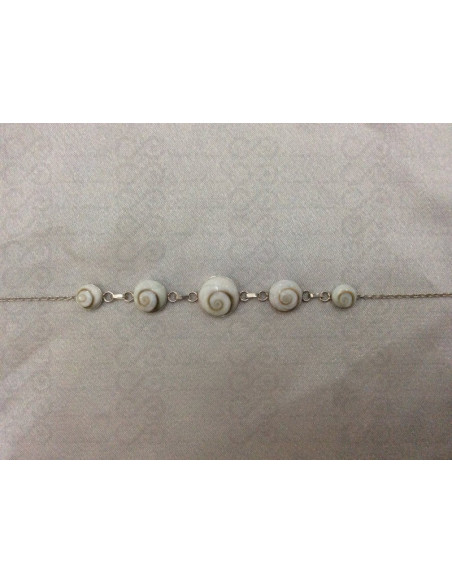 SB 0072 Pulsera Shiva Ojo Plata