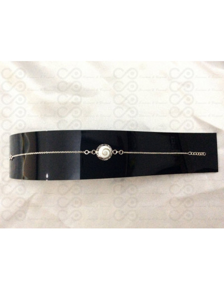 SB 0083 Pulsera Shiva Ojo Plata