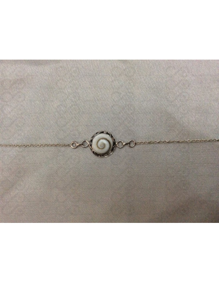 SB 0083 Braccialetto in Argento con Occhio di Shiva