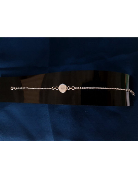 SB 0088 Pulseira Olho Shiva Prata