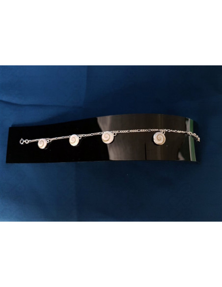 SB 0096 Braccialetto in Argento con Occhio di Shiva