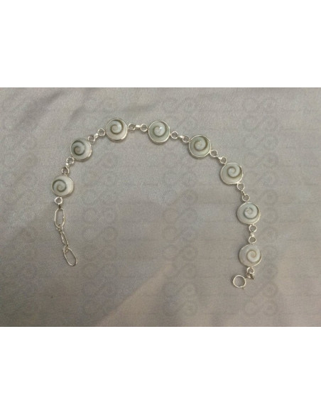 SB 0114 Braccialetto in Argento con Occhio di Shiva