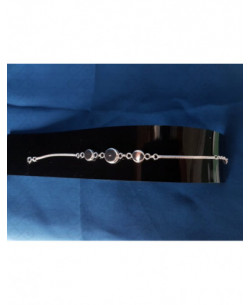 SB 0125 Pulseira Olho Shiva Prata 2