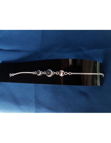 SB 0125 Bracelet Shiva Eye Silver