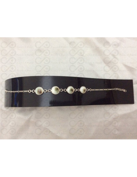 SB 0128 Pulsera Shiva Ojo Plata